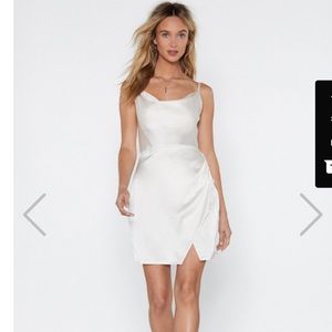 Nasty Gal cowl neck satin dress